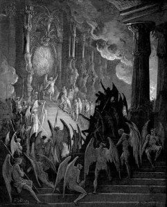 Pandemonium, Illustration by Gustav Dore for Paradise Lost